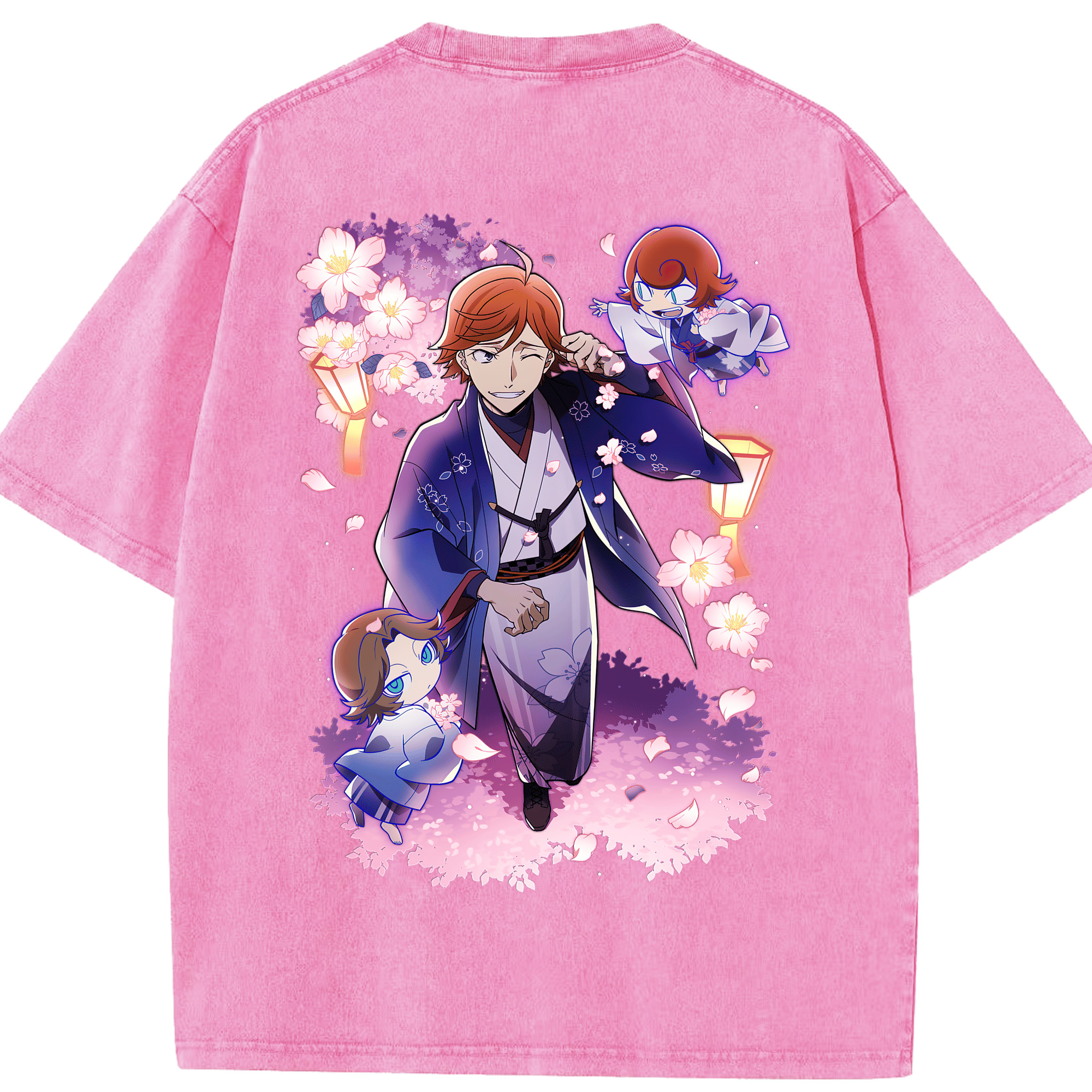 （画像用） 文豪ストレイドッグス Bungo Stray Dogs 綿100% ヴィンテージ風 半袖Tシャツ（背面プリント）